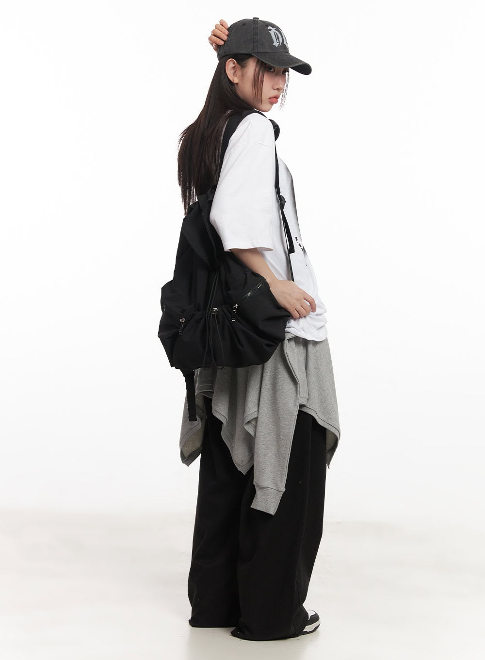 Tied Layering Handkerchief Midi Skirt CA521