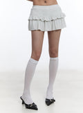 Ruffle Layered Mini Skirt CY530