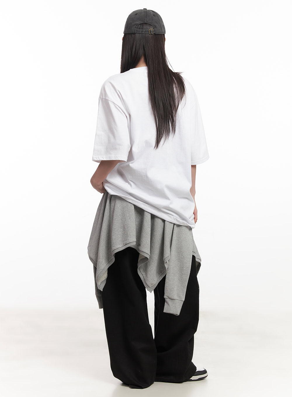 Tied Layering Handkerchief Midi Skirt CA521